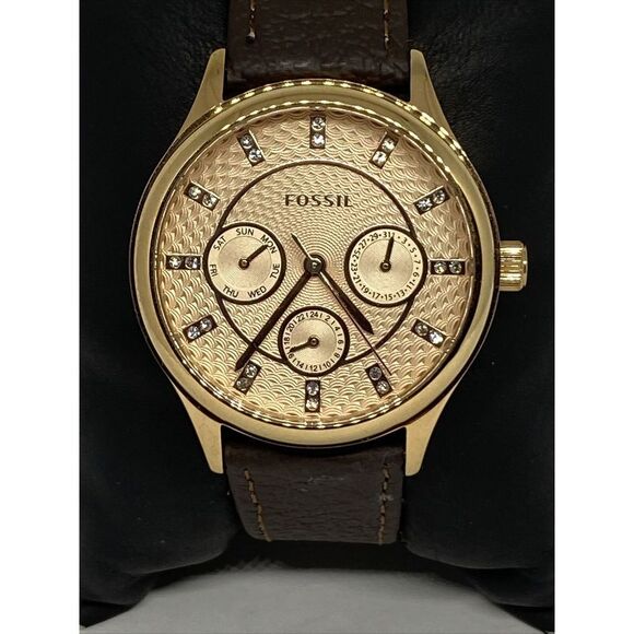 Fossil Modern Sophisticate BQ1561 Women's Brown Leather Analog Dial Watch EY522 - Picture 2 of 12